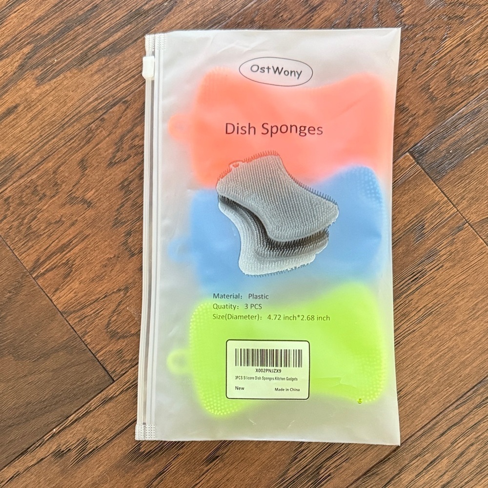 NWT Multi-Color Dish Sponges Silicone